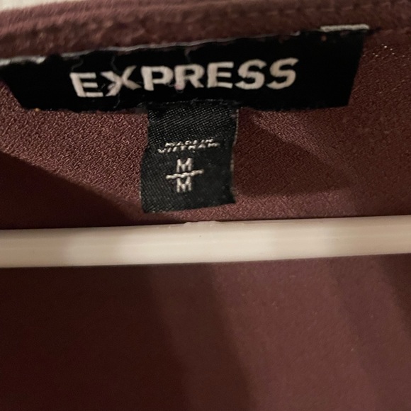 *SOLD* Express Puffy-Shoulder Square-Necked Shirt, Medium - Picture 3 of 3